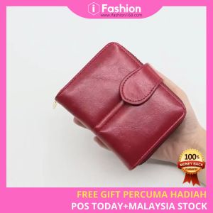 iFASHION 1305 Women PU Leather Classic Short Wallet Pouch Purse Coin Bag Wanita Dompet Pendek Perempuan