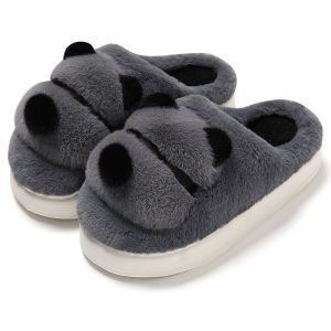 Dép Bông Nam Mùa Đông 2024 Mới Trong Nhà Ấm Áp Dùng Tại Nhà Họa Tiết Hoạt Hình Nhung Đế EVA Dép Nam Đế Dày