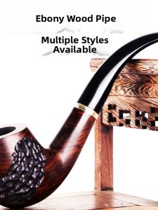 JIDIDIAO | Handcrafted Antique Ebony Wooden Filter Pipe