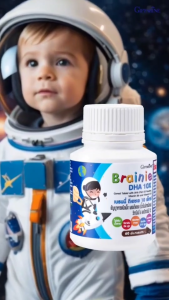 อาหารเสริมเด็ก วิตามินเด็ก ดีเอชเอ 10 เอกซ์ กิฟ ฟารีน น้ำมันตับปลา ดูแล ประสาทและสมอง ไม่มีน้ำตาล  เสริมสมอง ความจำ เพิ่มสมาธิ พัฒนาการเรียนรู้ โอเมก้า3 กินง่าย รสอร่อย พร้อมส่ง