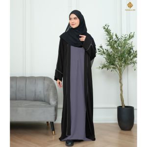 Gamis Inara Abaya Turki Bahan Crinkle Airflow Size S M L XL