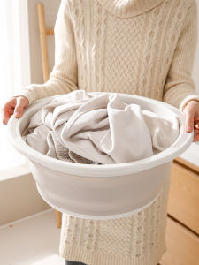 Large Foldable Plastic Face Washing Basin Durable Thickened Laundry Basin for Home Use Student Dormitory Use Utility Sink