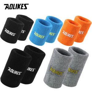 AOLIKES 1 Pair Sweatbands Sports Wristband for Men & Women - Moisture Wicking Athletic Sweatband for Tennis Basketball Running