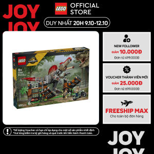 LEGO JURASSIC 77982 Đồ Chơi Lắp Ráp Cuộc Đào Thoát Của Khủng Long Spinosaurus (820 Chi Tiết)