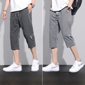 ROMON | Loose Fit Summer Thin Romon Mens Running Sport Casual Shorts Seven-Foot Pants Breathable Comfortable Workwear Straight Leg