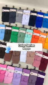 Mugaya Kaos Kaki Jempol Wanita Pria Dewasa Polos Warna Bahan Nilon Premium