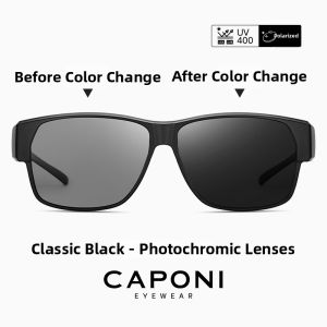 CAPONI | Anti-glare Night Driving Glasses Polarized Fit-over Clip-on Sunglasses