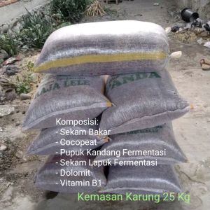 Media Tanam Subur Organik Kemasan Karung 25 Kg Siap Pakai