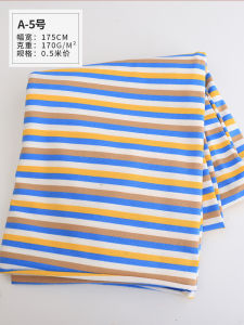Áo Thun Dệt Kim Mỏng Mùa Hè Bằng Cotton Nguyên Chất Nhiều Màu Sắc Cho Trẻ Em Vải Thêu Sọc Thoáng Khí Chất Liệu Thủ Công DIY