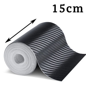 1-20m Nano Carbon Fiber Car 3D Tape Sticker Door Mirror Self Adhesive Paste Protector Strip DIY Protection Protective Waterproof