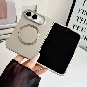 Ốp Điện Thoại Mạ Kim Loại Mỏng Chống Sốc Sạc Không Dây Từ Tính Magsafe Dành Cho iPhone Fold Duo Tương Thích Với iPhone