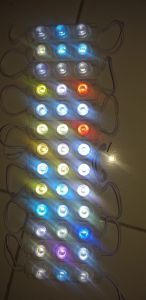 LAMPU MODUL 3 MATA RGB 3 watt 12 volt/24volt