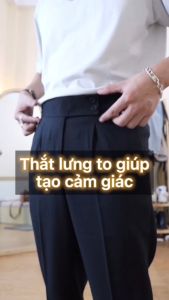 Quần baggy nam KJ cạp cao dáng Baggy ống rộng vải Hàn cao cấp co giãn phong cách Hàn Quốc