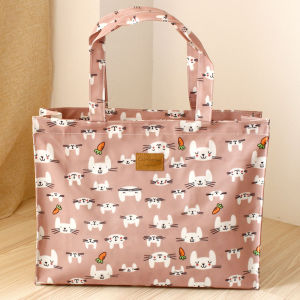 High Quality Oxford Cloth Waterproof Shopping Bag Womens Shoulder Handbag Large Size Horizontal Style Storage Bag