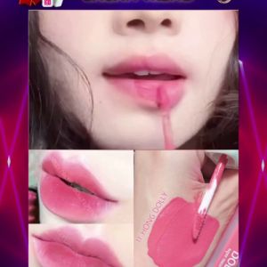 Son kem lì màu hồng Dolly super matte son kem lì không chì bền màu lâu trôi <Màu Hồng dolly>