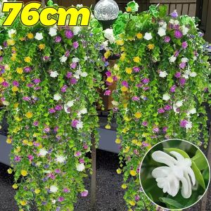 76CM Artificial Hanging Flowers Fake Eucalyptus Vine Faux Flowers Greenery Garland DIY Home Garden Wedding Party Decoration Supplies