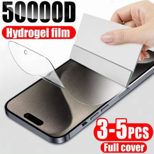 50000D Full Cover Hydrogel Film For iPhone 15 14 11 12 13 Pro Max 7 8 14 Plus Screen Protector For iPhone 13 12 Mini X XR XS MAX