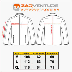ZARVENTURE TREVOR jaket gunung hiking adventure outdoor jaket waterproof windproof zarventure