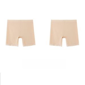 miiow | Womens Ice Silk Seamless Safety Pants High Waist Breathable Comfortable Anti-Light Non-Rolling Edge Invisible Underwear