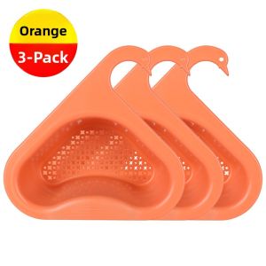 Kitchen Sink Strainer Drain Basket Dishwashing Waste Food Trash Filter Net Pocket Utility Tool Double Color Swan Design