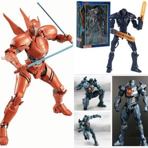 NECA Pacific Rim Action Figure + Free Stand Obsidian Fury Gipsy Avenger Saber Athena Movable Robot Toys Model Dolls Figurine