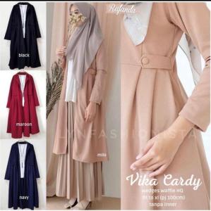 LYNFASHIONISTA-VIKA CARDY/CARDIGAN WANITA KOREA LONG OUTER MUSLIM