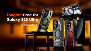 Support Military protection case S25 Ultra TONGATE Outdoor Aluminum Alloy Stand Privacy Screen Protector TPU Anti-slip Edge TPU+PC shockproof rugged casing for Samsung