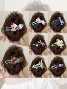 NING ZHOU | Cute Bow-shaped Barrette for Updos
