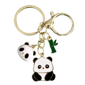 LONGKUI | Panda Metal Keychain for Women