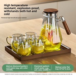 GIANXI | High Borosilicate Glass Cold Water Pitcher Large Capacity
