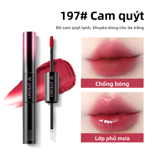 Spenny | Son Môi Hai Đầu Son Tint Bóng Tạo Hiệu Ứng Căng Mọng Dài Bền Không Trôi Dành Cho Da Châu Á Học Sinh Giá Rẻ Trang Điểm