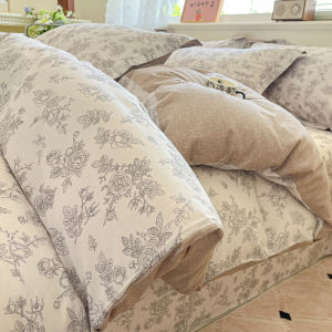 WUYINLIANGPIN | Cotton 4-Piece Bedding Set