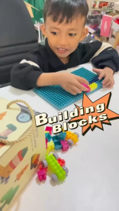 Mainan Bricks Balok Susun Building Block Set 600pcs Mainan Balok Susun 3D Puzzle DIY Anak Mainan Edukasi Lucu