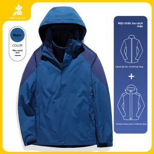 Mexican | Áo Khoác 3-trong-1 Chống Thấm Nước và Chống Gió Có Thể Tách Rời Dày Ấm
