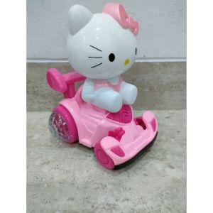 Mainan Kereta Anak Perempuan Karakter Pink Lampu Musik