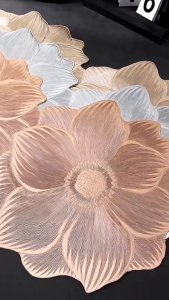 Floral Table Runner Placemat Long Dining Table Cover Kitchen Table Mat for Home Festival Decoration