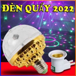 Bóng đèn led 7 màu xoay tự độngđèn vũ trường quày bar trang trí