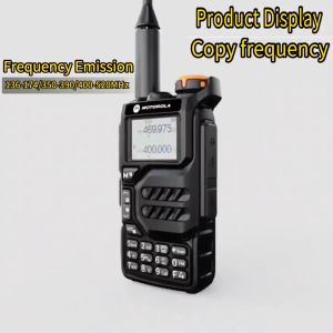 K Headset HT Motorola X8 two way radio Walkie talkie jarak jauh 20KM Daya Tinggi 10W 200 Saluran Radio FM portabel Walkie-Talkie frekuensi penerbangan berkapasitas tinggi 5500mAh LED Type-C IP54 Tahan air tahan debu Cocok untuk luar ruangan/hotel