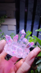 Tinh Thể Epoxy Hồng Pastel Ánh Kim - Trang Trí Thủy Sinh - Tiểu Cảnh - Decor