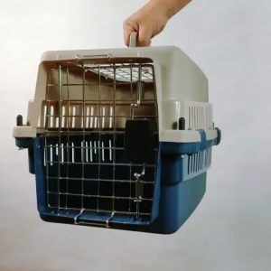 Pet Carrier/Pet Cage - Double Door Pet Carrier (32x49x32cm) for Dog and Cat (Airline Approved)