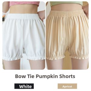 MiiOW | Womens White Jk Safety Pants Lantern Pants Anti-Light Shorts Pumpkin Pants Underwear Short Length Bottoms Catman Brand