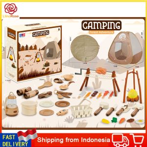 Simulasi tenda kemping di dalam dan luar mainan rumah anak-anak alat piknik mats bebas yang tidak dapat melembuhkan mats lantai