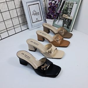 Sandal Hak Tinggi Sandal Hak tahu Wanita Terbaru 2023 Sandal Wanita Nyaman Tatakan Busa