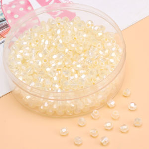 4mm Glass Rhombus Small Beads DIY Materials for Handmade Bracelets Loose Beads Jewelry Accessories Organic Glass Rhombus