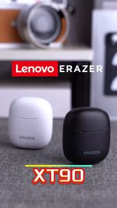 Lenovo Erazer XT90 Pro In-Ear TWS Headset Bluetooth 5.4 True Wireless Gaming HiFi Stereo Earphone Dengan Mikrofon Touch Control Nirkabel Earbuds IPX5 Tahan Air Headphones Universal