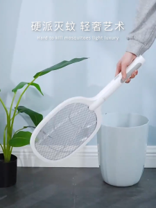 Mosquito Zapper Racket Rechargeable Electric Mosquito Swatter Mosquito Racket for Indoor and Outdoor