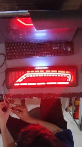 1 Set Stop Lamp Truk Variasi Starry 12 - 24 Volt | Lampu Belakang Rem Sein Sen Modifikasi