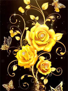HUACAN Diamond Painting Rose Flower Mosaic Full Square Round Drill Floral Home Decor Rhinestones Pictures Handmade