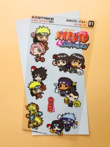 Miếng Dán Điện Thoại Di Động Trong Suốt Naruto Shippuden Sticker Notebook Tấm Dán Sáng Tạo Hoạt Hình Chống Thấm Nước