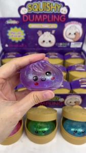 Bandai | HOT Colorful Simulated Steamed Bun Squishy Blind Box 1-6pcs with Dumpling Sensory Squeeze Toy for Stress Relief